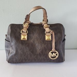 Michael kors signature satchel bag